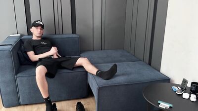 Guy jerked off and CUM in Nike Air Max Plus
