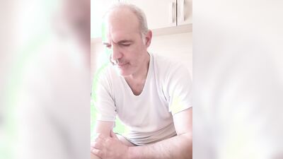I Piss in the Plastic Cup and Masturbate with Real Pleasure My Hard Cock