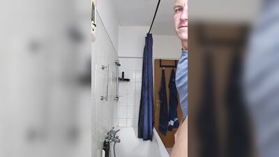 I'm alone and horny when showering