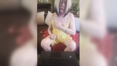 Diana gets naked and masturbates