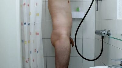 I take a shower