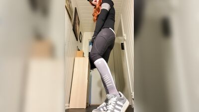 Equestrian in grey