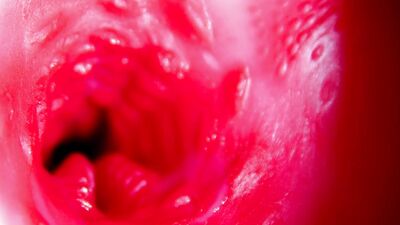 Juicy beautiful pussy squelches inside ASMR close-up inside the anus
