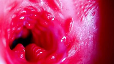 Juicy beautiful pussy squelches inside ASMR close-up inside the anus
