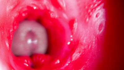 Juicy beautiful pussy squelches inside ASMR close-up inside the anus