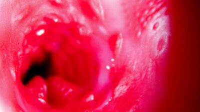 Juicy beautiful pussy squelches inside ASMR close-up inside the anus