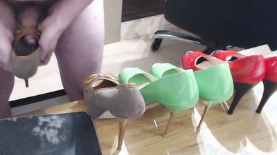 Sexy Peep Toe High Heels Fucking