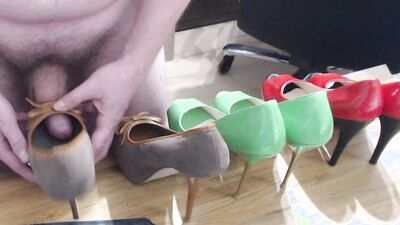 Sexy Peep Toe High Heels Fucking