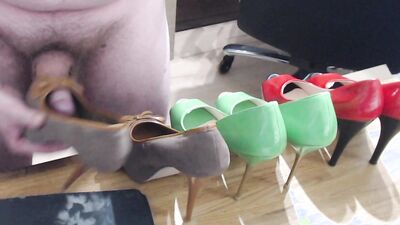 Sexy Peep Toe High Heels Fucking