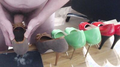 Sexy Peep Toe High Heels Fucking
