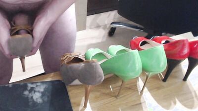 Sexy Peep Toe High Heels Fucking
