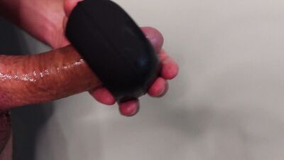 First Time with a Vibrating Ring Stroker