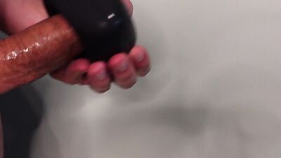 First Time with a Vibrating Ring Stroker