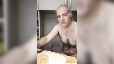 A Long, Hot Jet of Cum Shoots Out of My Hard Cock
