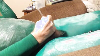 Cd, slimed, pantyhose, masturbate, urethral sound.