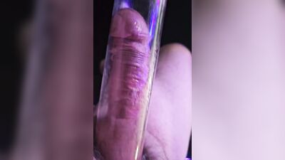 Mr Thick Dick 01: Milking Machine on an 8 inch thick uncut cock