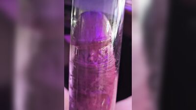 Mr Thick Dick 01: Milking Machine on an 8 inch thick uncut cock