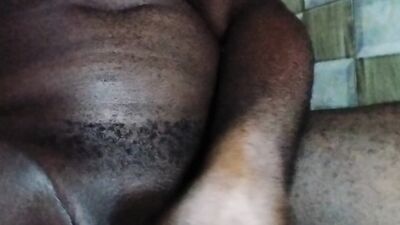 Dickmarley, horny wet black cock masturbating.