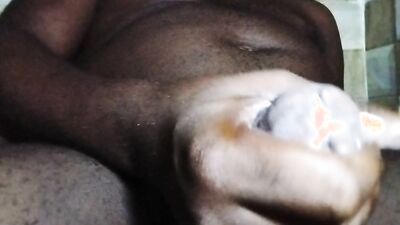 Dickmarley, horny wet black cock masturbating.