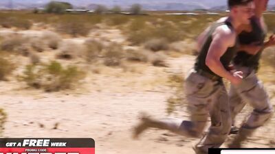 HotHouse - Army Jocks Barebacking Hard In Secret In Tent
