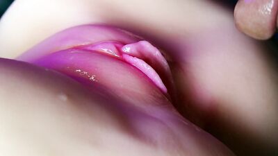 Hot stud loves to cum a lot in pink wet juicy pussy