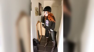 Ginger femboy equestrian