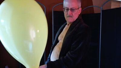 139) Two Balloon Quickie Jerk and Cum