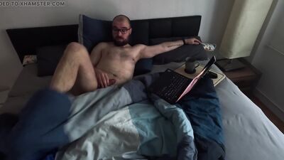 Watching porn in bed