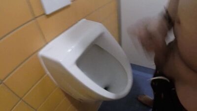 I was rubbing my penis in the restroom at a bathhouse and was interrupted.