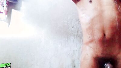 I was taking a shower and my gets in the shower with me, he fucks my pussy and makes me cum on my tits