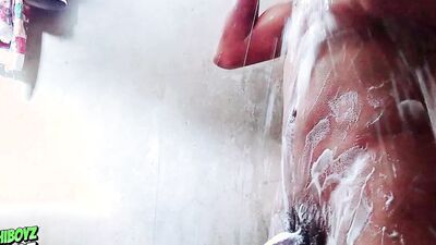 I was taking a shower and my gets in the shower with me, he fucks my pussy and makes me cum on my tits