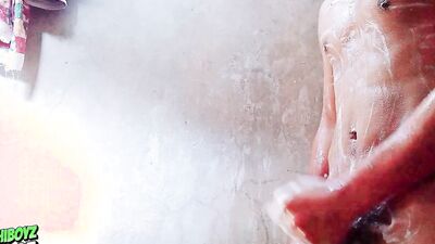 I was taking a shower and my gets in the shower with me, he fucks my pussy and makes me cum on my tits