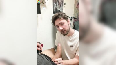 making my latin friend cum in my mouth