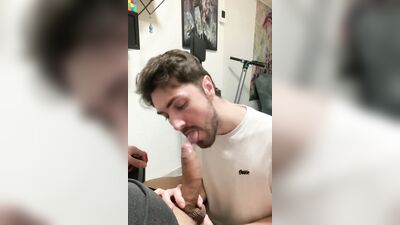 making my latin friend cum in my mouth