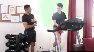 Gym Hunk Teaches Twink How To Get Fucked Hard