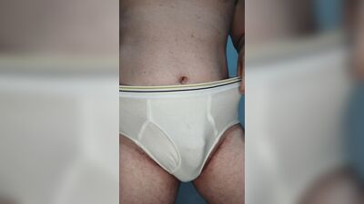 Bulge worship in sexy Stafford tighty whities (with sound)
