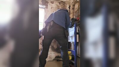 Permanently bi-man gets it with a and masturbates while working Part 1