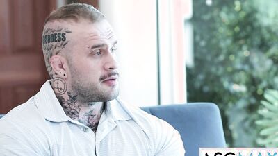 Power Crazy Parole Officer Fucks Tatted Muscle Ex-Con