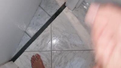 FRIEND IN SHOWER 1 MY COCK COULDN'T RESIST - MOANING AND HANDJOB FOR MY BEST FRIEND