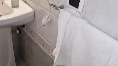 FRIEND IN SHOWER 1 MY COCK COULDN'T RESIST - MOANING AND HANDJOB FOR MY BEST FRIEND