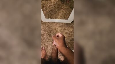 Cumshot while being rockhard(three days holding)