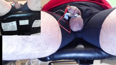 Stimming in my undies, precum dripping cock bouncing.