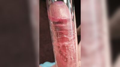 Mr Thick Dick 02: Milking Machine on an 8 inch thick uncut cock