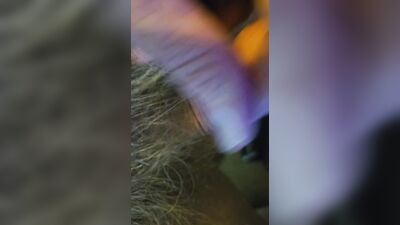 Soft to hard and play with thick blonde bush