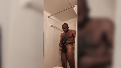 Shower,Jerk Off,Cumming alot at the end