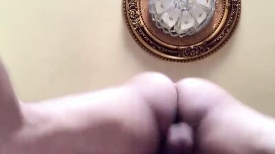 Two Camera Angles of Big-dick, Str8 Hunk Fucking Bubble Butt