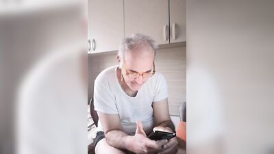 I jerk my hard cock, piss twice in the empty bottle and read a book.