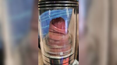 Milking Machine Session.15 - Uncut Married Tradie shoots 2 loads into milking machine