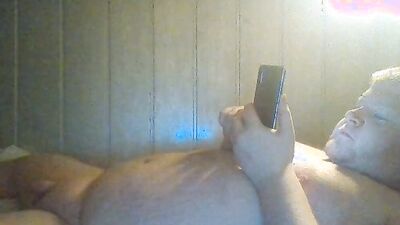 Fat boy moans and has the spas of his life