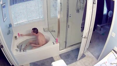 Tiny Dick Jeffery Heuett Shaving His Body